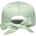 cappellino-curvo-verde-regolabile-da-donna-9forty-bow-back-satin-dei-los-angeles-dodgers-mlb-di-new-era