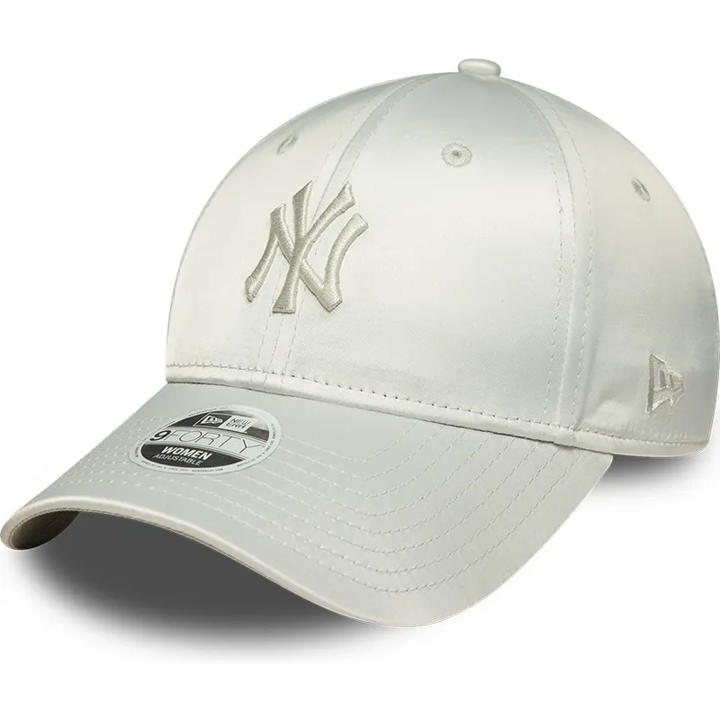 cappellino-curvo-verde-regolabile-da-donna-9forty-bow-back-satin-dei-new-york-yankees-mlb-di-new-era