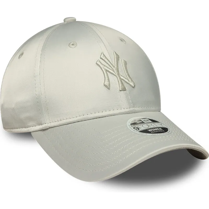 cappellino-curvo-verde-regolabile-da-donna-9forty-bow-back-satin-dei-new-york-yankees-mlb-di-new-era