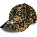 cappellino-curvo-leopardato-regolabile-con-logo-nero-da-donna-9twenty-leopard-dei-new-york-yankees-mlb-di-new-era