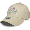 cappellino-curvo-beige-regolabile-da-donna-9forty-beaded-di-new-era