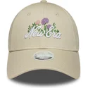 cappellino-curvo-beige-regolabile-da-donna-9forty-beaded-di-new-era