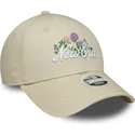 cappellino-curvo-beige-regolabile-da-donna-9forty-beaded-di-new-era