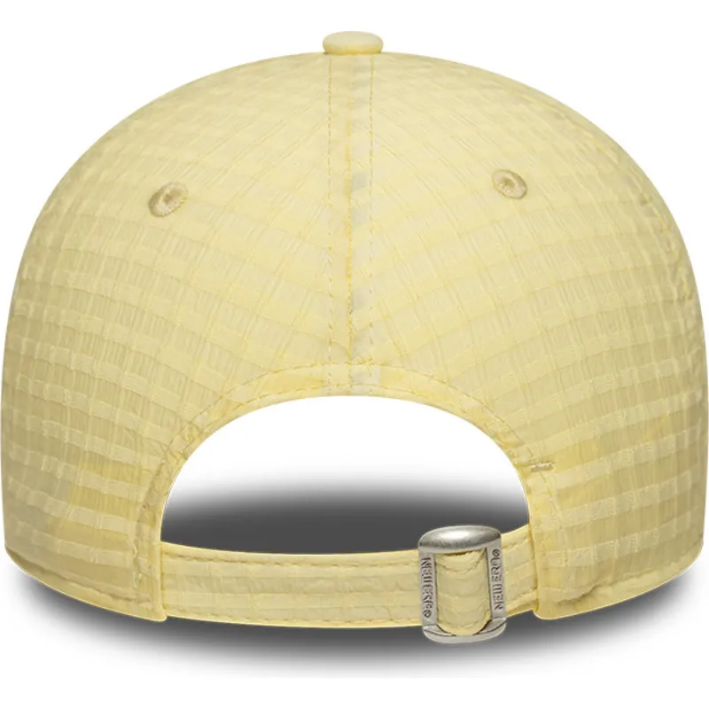 cappellino-curvo-giallo-regolabile-con-logo-giallo-da-donna-9twenty-seersucker-dei-new-york-yankees-mlb-di-new-era