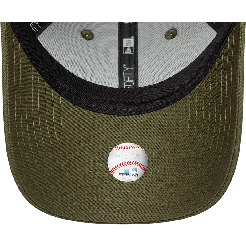 cappellino-con-visiera-curva-verde-regolabile-da-donna-9forty-metallic-dei-los-angeles-dodgers-mlb-di-new-era