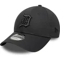 cappellino-con-visiera-curva-nero-regolabile-con-logo-nero-9forty-team-outline-di-detroit-tigers-mlb-di-new-era