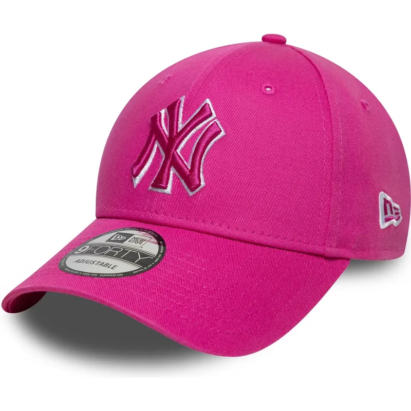 gorra-curva-rosa-ajustable-con-logo-rosa-9forty-team-outline-de-new-york-yankees-mlb-de-new-era