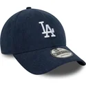 cappellino-visiera-curva-blu-marino-regolabile-9forty-soft-cord-di-los-angeles-dodgers-mlb-di-new-era