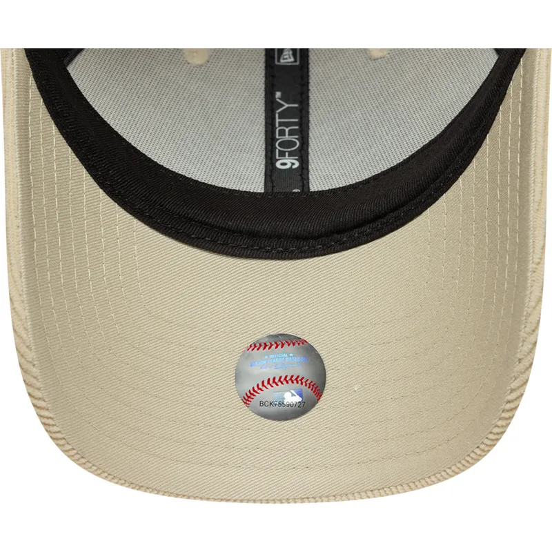 gorra-curva-beige-ajustable-9forty-soft-cord-de-new-york-mets-mlb-de-new-era