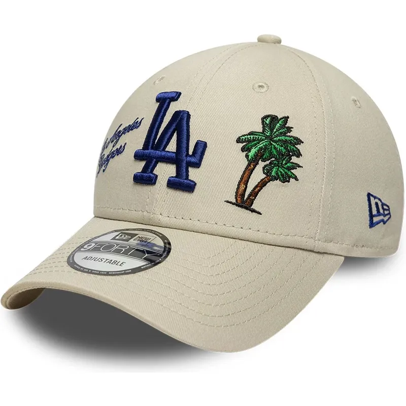 gorra-curva-beige-ajustable-9forty-city-icon-de-los-angeles-dodgers-mlb-de-new-era