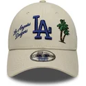 cappellino-curvo-beige-regolabile-9forty-city-icon-dei-los-angeles-dodgers-mlb-di-new-era