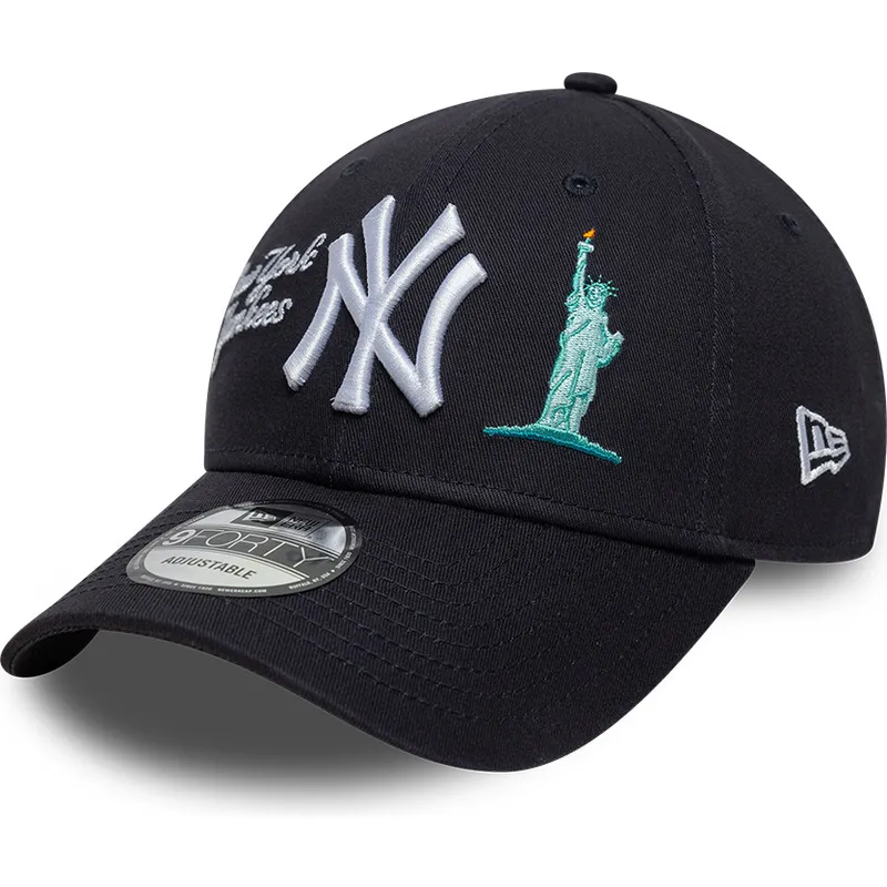cappellino-curvo-blu-marino-regolabile-9forty-city-icon-dei-new-york-yankees-mlb-di-new-era