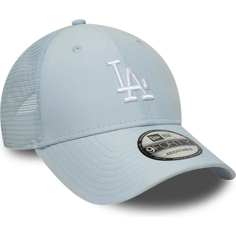 cappellino-trucker-azzurro-regolabile-9forty-homefield-midi-dei-los-angeles-dodgers-mlb-di-new-era