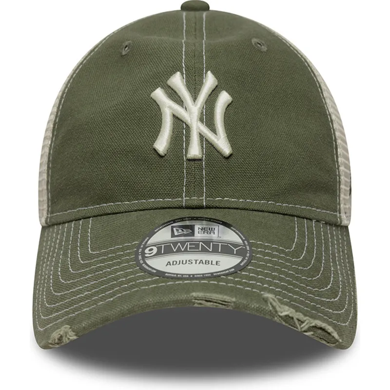 cappellino-trucker-verde-regolabile-9twenty-cotton-canv-dei-new-york-yankees-mlb-di-new-era
