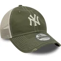cappellino-trucker-verde-regolabile-9twenty-cotton-canv-dei-new-york-yankees-mlb-di-new-era
