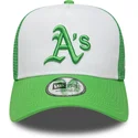 cappellino-trucker-verde-e-bianco-con-logo-verde-a-frame-league-essential-di-oakland-athletics-mlb-di-new-era