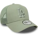 cappellino-trucker-verde-con-logo-verde-a-frame-outline-dei-los-angeles-dodgers-mlb-di-new-era
