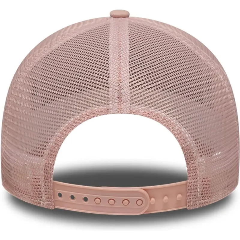 cappellino-trucker-rosa-con-logo-rosa-a-frame-outline-dei-new-york-yankees-mlb-di-new-era