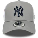 cappellino-trucker-grigio-a-frame-side-patch-dei-new-york-yankees-mlb-di-new-era