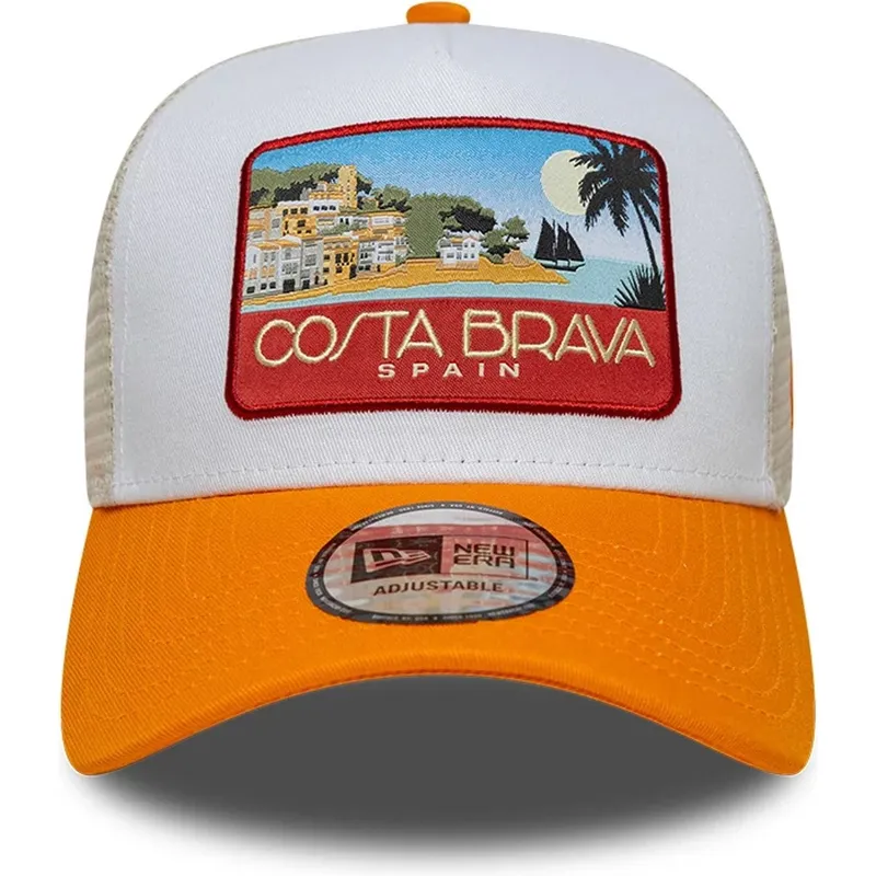 cappellino-trucker-multicolore-a-frame-location-patch-di-costa-brava-di-new-era