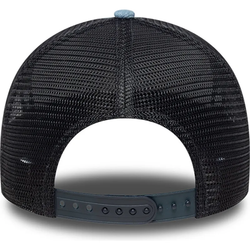 cappellino-trucker-blu-a-frame-denim-leather-patch-di-new-era