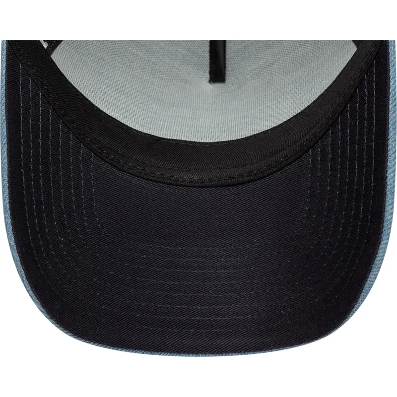 cappellino-trucker-blu-a-frame-denim-leather-patch-di-new-era