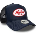 cappellino-trucker-blu-marino-a-frame-oval-foam-patch-di-new-era