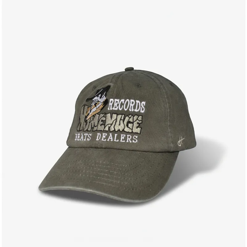 cappellino-curvo-grigio-scuro-regolabile-records-music-shapes-identity-the-90s-di-homenage