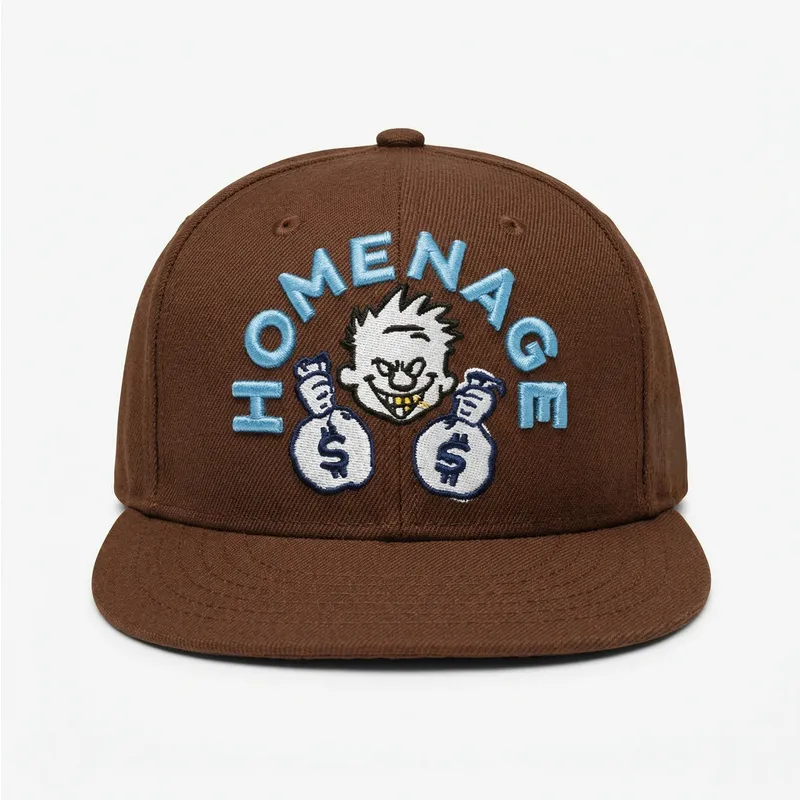 cappello-piatto-marrone-snapback-money-music-shapes-identity-the-snap-di-homenage