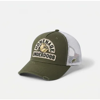 Cappellino trucker verde e bianco Underdogs The Trucker di Homenage