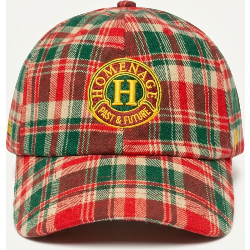 cappellino-curvo-multicolore-regolabile-plaid-resort-sport-the-90s-di-homenage