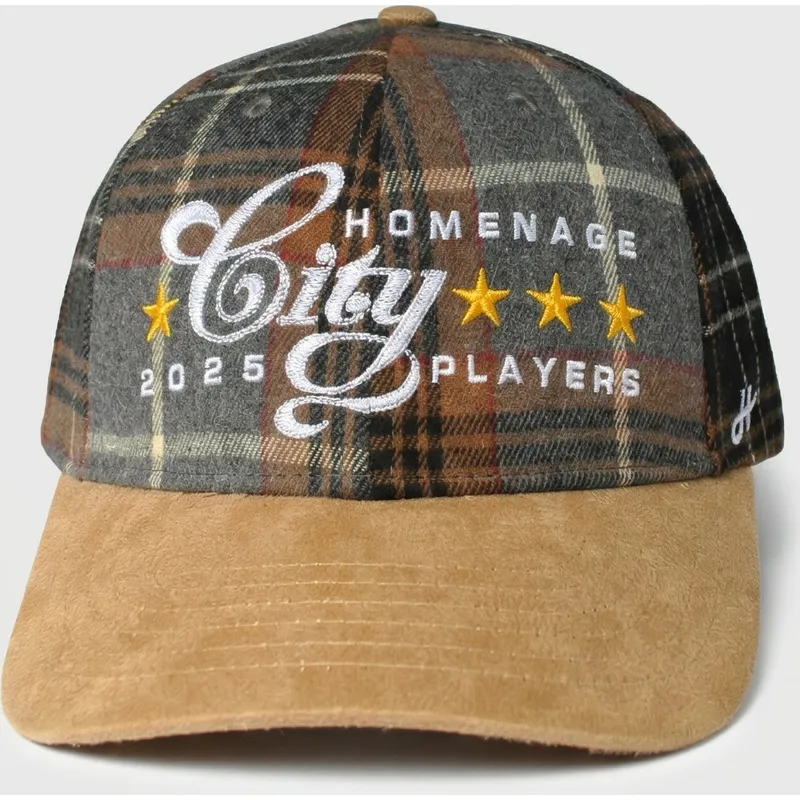 cappellino-curvo-multicolore-snapback-plaid-players-sport-the-ball-di-homenage