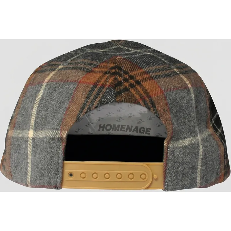cappellino-curvo-multicolore-snapback-plaid-players-sport-the-ball-di-homenage