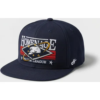 Cappello piatto blu marino snapback Game Sport The Snap di Homenage