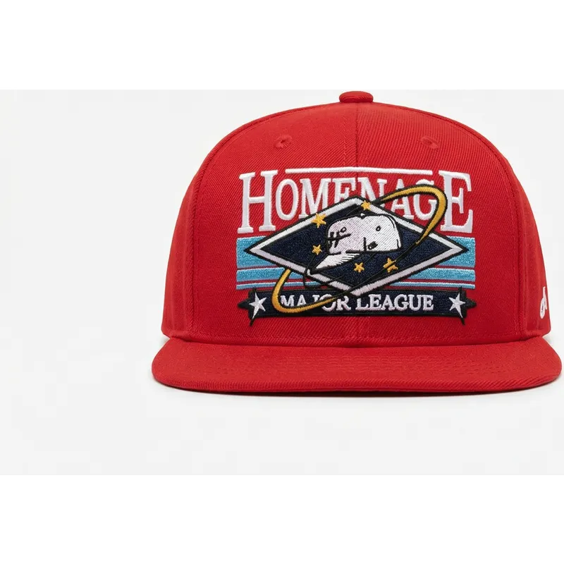cappello-piatto-rosso-snapback-game-sport-the-snap-di-homenage