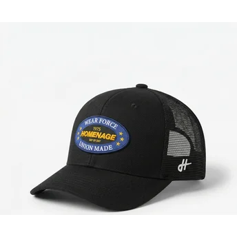 Cappellino trucker nero Union Workwear The Trucker di Homenage