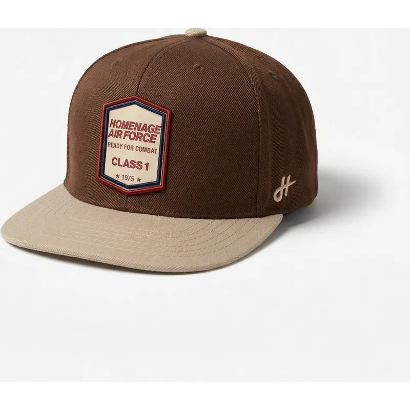 cappello-piatto-marrone-scuro-snapback-squadron-military-surplus-the-retro-di-homenage