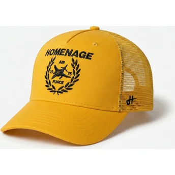 Cappellino trucker giallo Jet Military Surplus The Trucker di Homenage