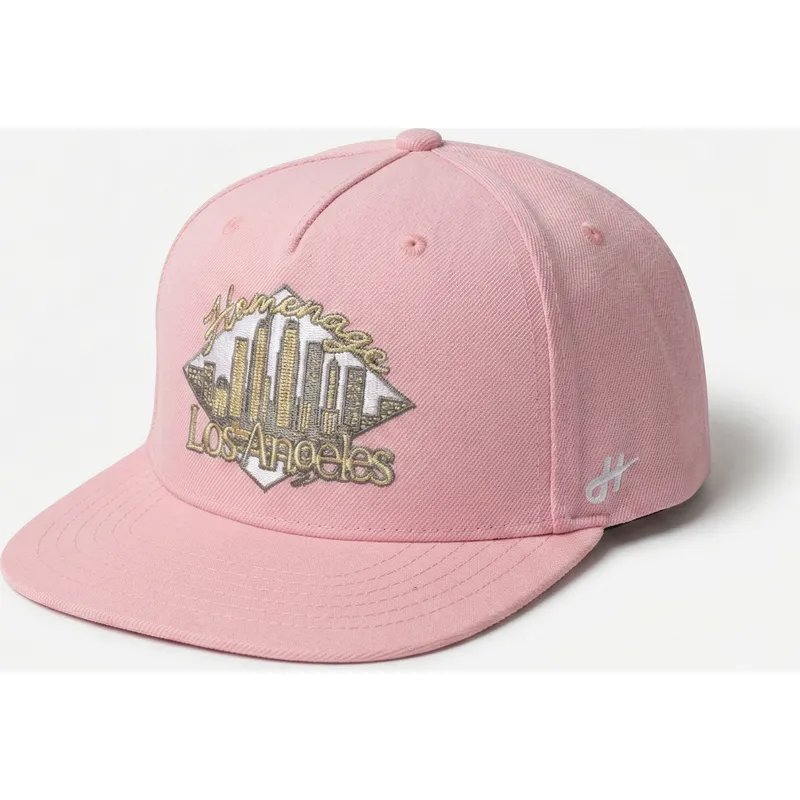 cappello-piatto-rosa-snapback-lasky-skylines-the-retro-di-homenage