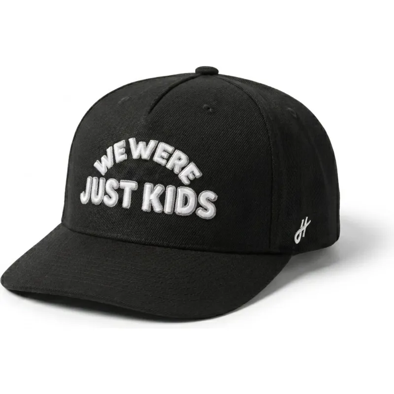 cappellino-curvo-nero-snapback-just-kids-outline-the-retro-di-homenage