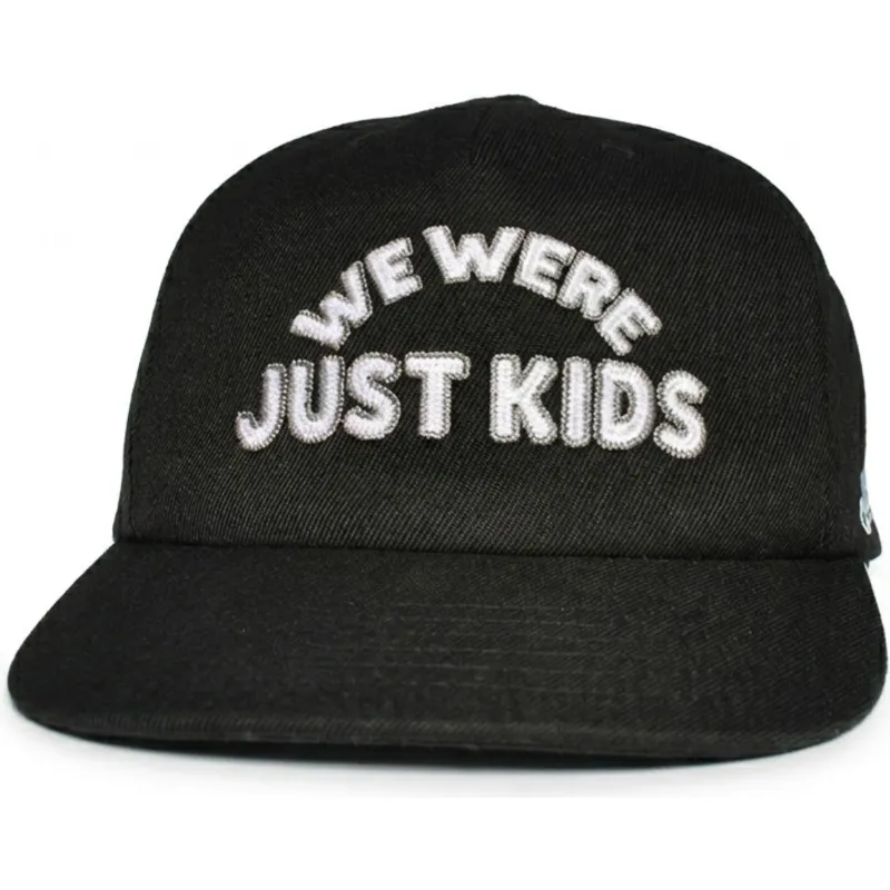 cappellino-curvo-nero-snapback-just-kids-outline-the-retro-di-homenage