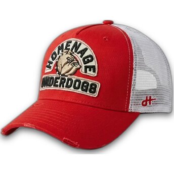 Cappellino trucker rosso e bianco Underdogs The Trucker di Homenage