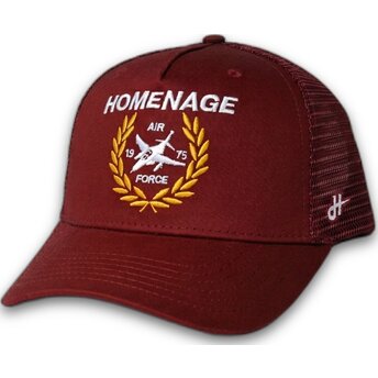 Cappellino trucker rosso Jet Military Surplus The Trucker di Homenage