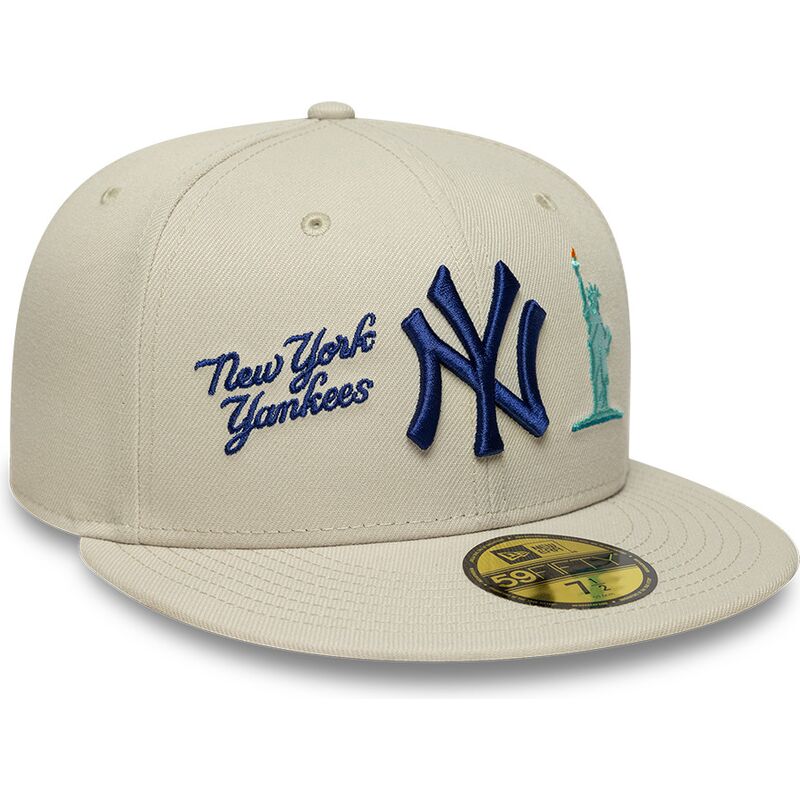 cappello-piatto-beige-regolabile-con-logo-blu-marino-59fifty-city-icon-dei-new-york-yankees-di-new-era