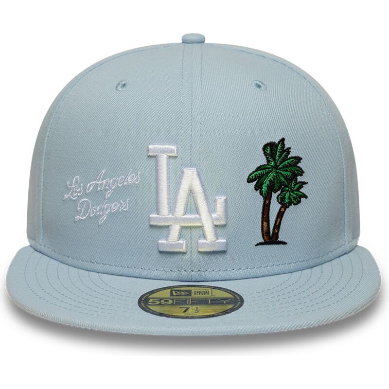 cappello-piatto-azzurro-chiaro-aderente-59fifty-city-icon-dei-los-angeles-dodgers-di-new-era