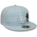 cappello-piatto-azzurro-chiaro-aderente-59fifty-city-icon-dei-los-angeles-dodgers-di-new-era