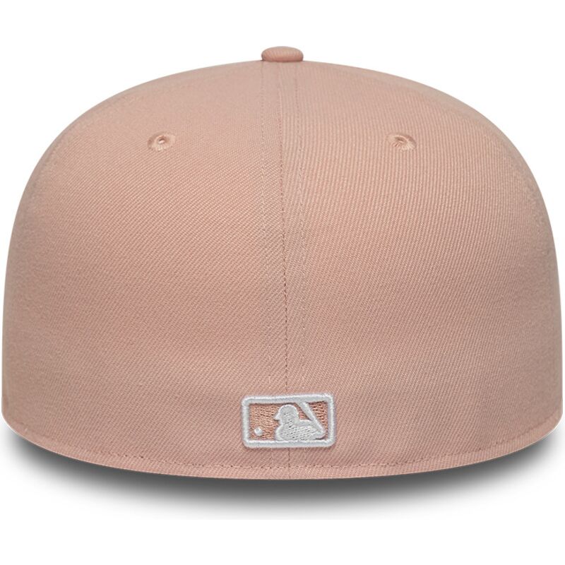 cappello-piatto-rosa-regolabile-59fifty-league-essential-dei-new-york-yankees-mlb-di-new-era
