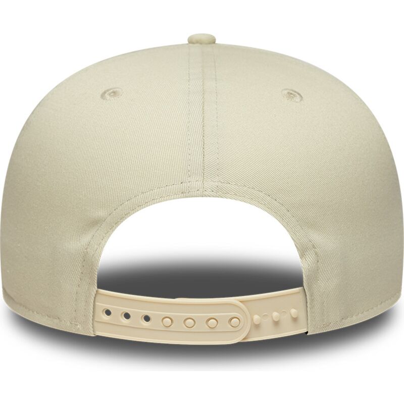 cappello-piatto-beige-snapback-con-logo-rosa-9fifty-original-fit-world-series-patch-dei-los-angeles-dodgers-mlb-di-new-era