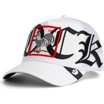 Cappellino trucker bianco gallo Old English Cock The Farm di Goorin Bros.