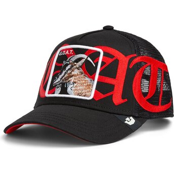 Cappellino trucker nero capra Old English Goat The Farm di Goorin Bros.